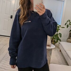 Champion Women's Dark Blue Sweatshirt